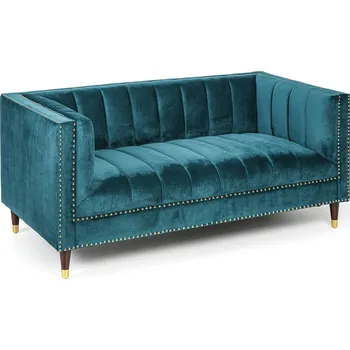 Látková pohovka RILEY, dvoumístná, zelená