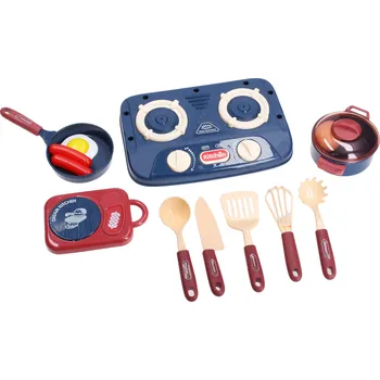 Dětská kuchyňka Kuchyňský set - nádobí, vařič, potraviny