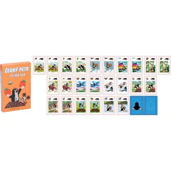 Desková hra Krtek černý petr - zvířátka