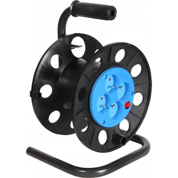 Napájecí kabel Prodlužovací Kabel bubnový, zahradní Jonex 30 m 4 ks zásuvek černý