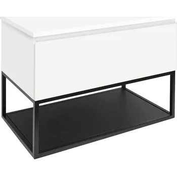 Koupelnový nábytek SAT Koupelnová skříňka s krycí deskou SAT B-Way 59x57x45 cm bílá lesk BWAY60WDESK BWAY60WDESK
