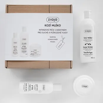 Kosmetická sada Ziaja kozí mléko péče o vlasy dárková sada - limitovaná edice dárková sada - limitované edice