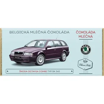 Cukrovinka CHOCO POLA - Škoda Octavia Combi, typ Sk 342 - mléčná čokoláda 100g