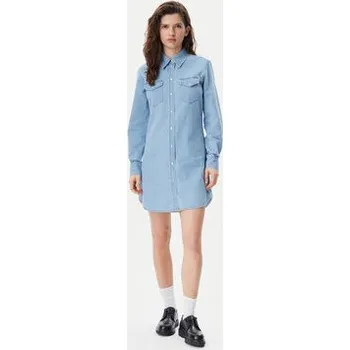 Dámské šaty Tommy Jeans Džínové šaty DW0DW20111 Modrá Regular Fit L