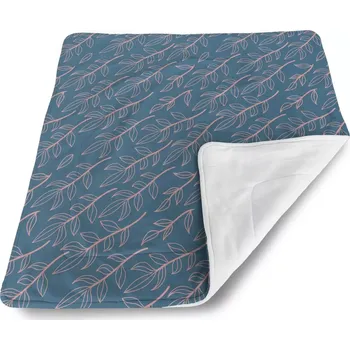 deka Sablio Dětská deka pro miminko Růžové malované lístky - 80x100 cm