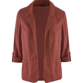 Dámské sako CIHLOVÉ LNĚNÉ SAKO Vero Moda