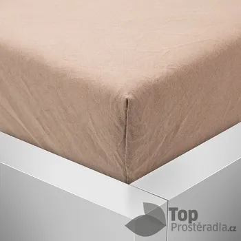Prostěradlo Jersey prostěradlo 220x200 Premium - Světle hnědá