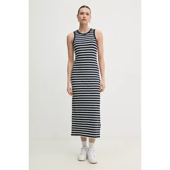 Dámské šaty Šaty Tommy Hilfiger tmavomodrá barva, maxi WW0WW38838 59A, vel. L