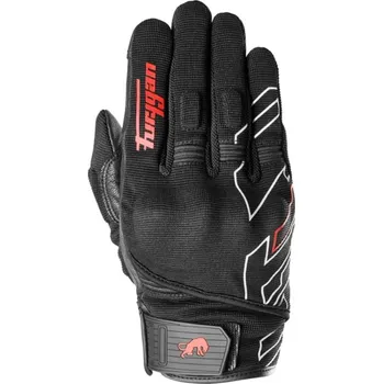 Moto rukavice Rukavice na motorku Furygan Jet Neon D3O černo-bílo-červené XL