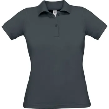 Dámská košile B&C Dámská polokošile PW455 Dark Grey (Solid) L
