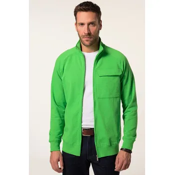 Pánská mikina JP1880, Plus size Mikina JP1880, vaflová struktura, stojáček, do 8XL pro plnoštíhlé nadměrná velikost, 835062430-1456, zelený, 7XL, Plus size oblečení, Oblečení pro vysoké muže, Nadměrné velikosti, Oblečení pro plnoštíhlé.