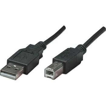 Datový kabel Logo USB kabel (2.0), USB A samec - USB B samec, 1.8m, blistr