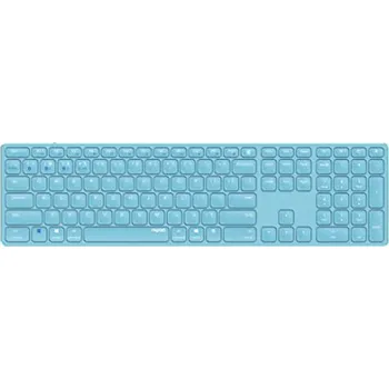 Rapoo E9800M bezdrátová klávesnice Bezdrátová klávesnice s dobíjecí baterií s plochým hliníkovým designem DE-Layout QWERTZ PC & 6940056120816