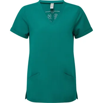 pracovní tričko Premier Tričko NN 310, elastické, kazak s výstřihem do V, krátký rukáv, dámské COT39N310adu04-clean green XL Zelená clean