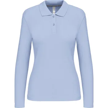 Pánské tričko Kariban Polokošile Kariban K244, dlouhý rukáv, dámská COT20K24441002-sky blue M Modrá nebesky