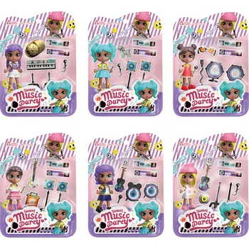 Panenka s hudebními nástroji 9 cm