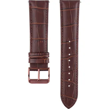 Řemínek na hodinky PRIM Řemínek RB.13228 (22 mm) - tmavě hnědý, Hnědá