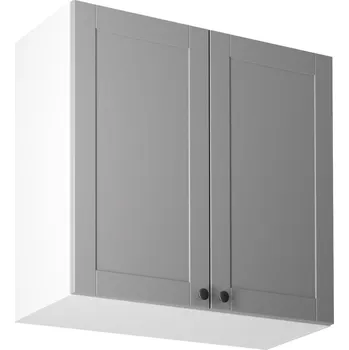 Horní kuchyňská skříňka Linea G80 - bílá / šedá