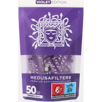 Příslušenství pro digestoř Medusa uhlíkové filtry 50 ks (5,9 mm) fialové 1 ks