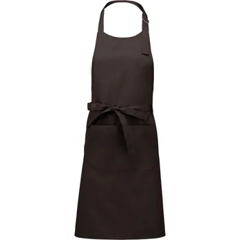 Pracovní zástěra Kariban Zástěra Sommelier K890 s laclem COT20K89014099-chocolate UNI Čokoládová