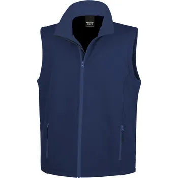pracovní vesta Result Vesta Printable R 232M, softshellová, pánská COT30232M85701-navy/navy S Navy