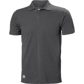 Pánské oblečení Helly Hansen Polokošile Classic 79167, krátký rukáv, pánská COT59916767003-dark grey L Šedá tmavá