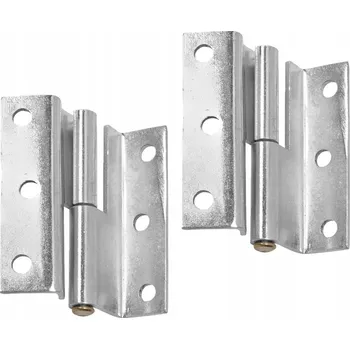 Závěs zvedací, 2 ks, levý, délka: 55 mm x šířka: 14 mm, ocel galvanizovaná