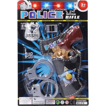 Dětská zbraň Pistole s pouty policejní set 23 cm