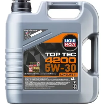 Motorový olej Motorový olej LIQUI MOLY Top Tec 4200 5W-30 - 4 litry