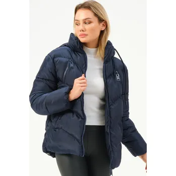 Z6769 DEWBERRY WOMEN'S COAT-NAVY-1 dewberry modrá 3068751