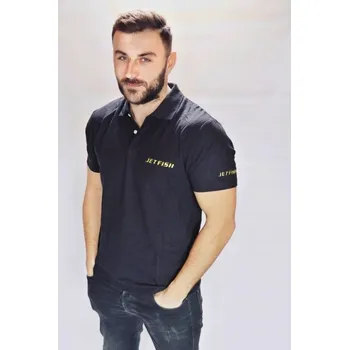 Pánské tričko Triko Jet Fish Polo Černé - XXXL