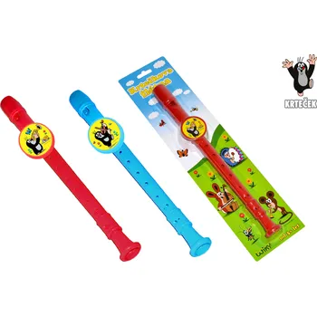 Hudební nástroj pro děti Flétna Krtek 33 cm