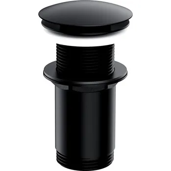 Sifon OMNIRES A716BL - Umyvadlová výpusť CLICK-CLACK pr. 6,6 cm polomatná černá