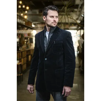 Pánské bavlněné sako Barva: Modrá, Velikost: 25, Střih: KLASIK FIT