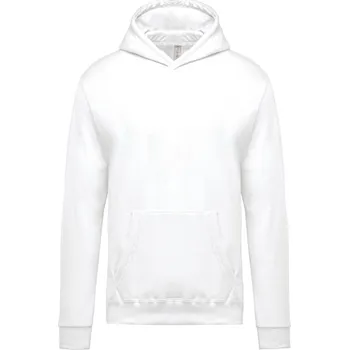 Chlapecké kalhoty Kariban Mikina Kariban K477 s kapucí, dětská COT20K477001w1-white Bílá 6-8