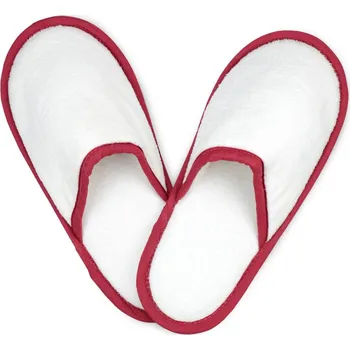 Pracovní obuv The One Towelling Pantofle Slippers, froté COT481026898j5-white/burgu Bílá/vínová 38-40