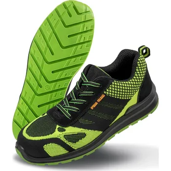 Pracovní obuv Result Obuv Hicks SRA SB R 458X, polobotka s ocelovou špicí COT30458Xv74h5-neon green/ 46 Zelená neon/černá
