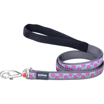 Vodítko pro psa Red Dingo STYLE HOT PINK ON COOL GREY 2 x 120 cm