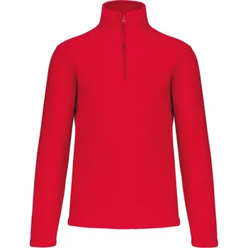 pracovní mikina Kariban Mikina Kariban K912 Enzo s 1/4 zipem, mikrofleecová COT20K91200413-red 3XL Červená