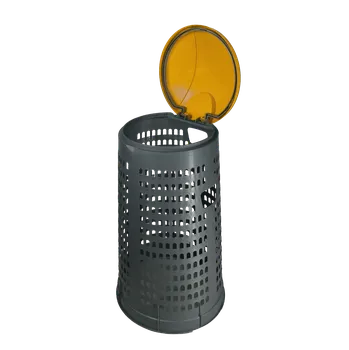 Plastový stojan na třídění odpadu ECO na pytle 120 l, žluté víko