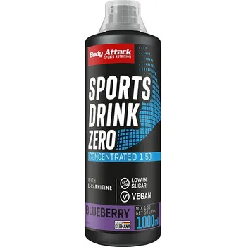 Iontový nápoj Body Attack Sports Drink Zero 1000 ml Multifruit