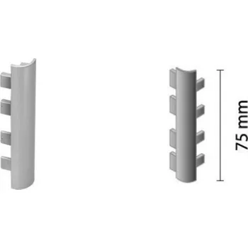Nábytkové kování LAGUNA Roh pro hliníkovou krycí lištu K-075
