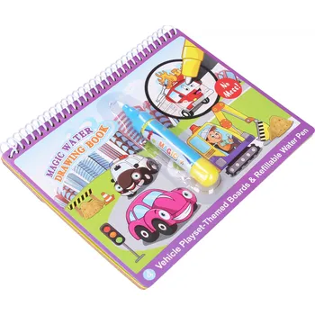 omalovánky Vodní omalovánky auta s perem 19x16 cm