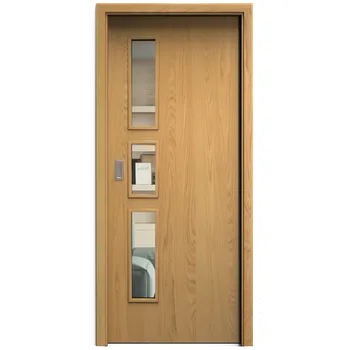 Interiérové dveře SAPELI ELEGANT KOMFORT M33 - DÝHA - POSUVNÉ DVEŘE VČ. ZÁRUBNĚ - Dub natur Průchozí šířka (cm): 80, Průchozí výška (cm): 197, Typ skla: Čiré sklo