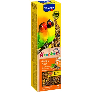 Krmivo pro ptáka Vitakraft CHOVEX Vitakraft KRÄCKER® AGAPORNIS med & seznam 2x90g