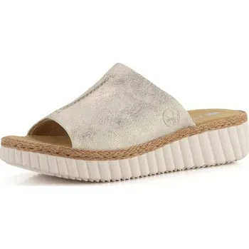 Dámské pantofle Rieker pantofle na klínku metalické 69288-60 - 41 | P683577