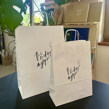 Dárková taška Be Nice dárková taška Všechno nejlepší bílá - 3 ks