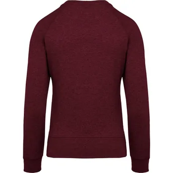 Dámská mikina Kariban Mikina K481 z bio bavlny, raglánová, dámská COT20K481r6100-wine heathe XS Melír vínová
