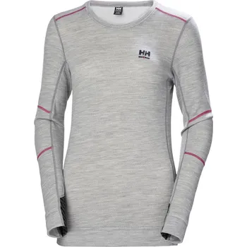 pracovní tričko Helly Hansen Tričko LIFA Merino 75209, funkční, dlouhý rukáv, dámské COT59520907703-grey melang L Melír šedá