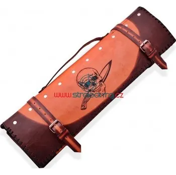 kožená taška na kuchyňské nože Dellinger Skull